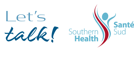 Let's Talk with Southern Health-Santé Sud logo