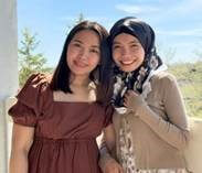 two philippino women Nur Fadzilah Anyaman And Donna Nuez